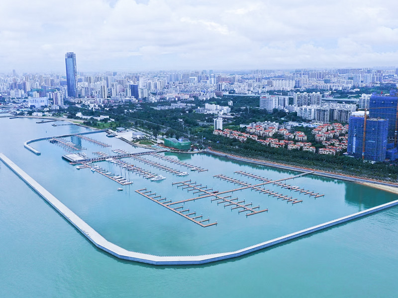 Marina publique du parc marin national de la baie de Haikou 