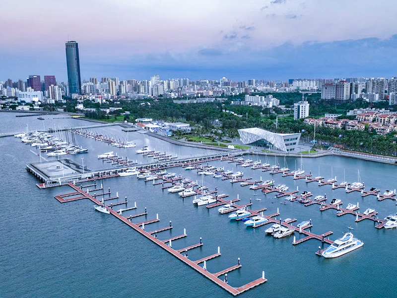 Marina publique du parc marin national de la baie de Haikou 